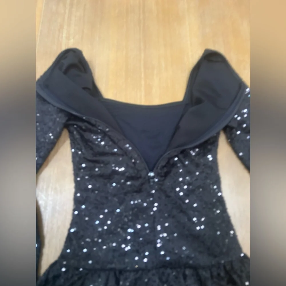 Weissman Black Sequin Dance Costume - Picture 3 of 6